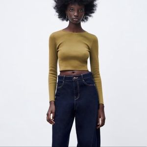 ZARA RIBBED KNIT SWEATER